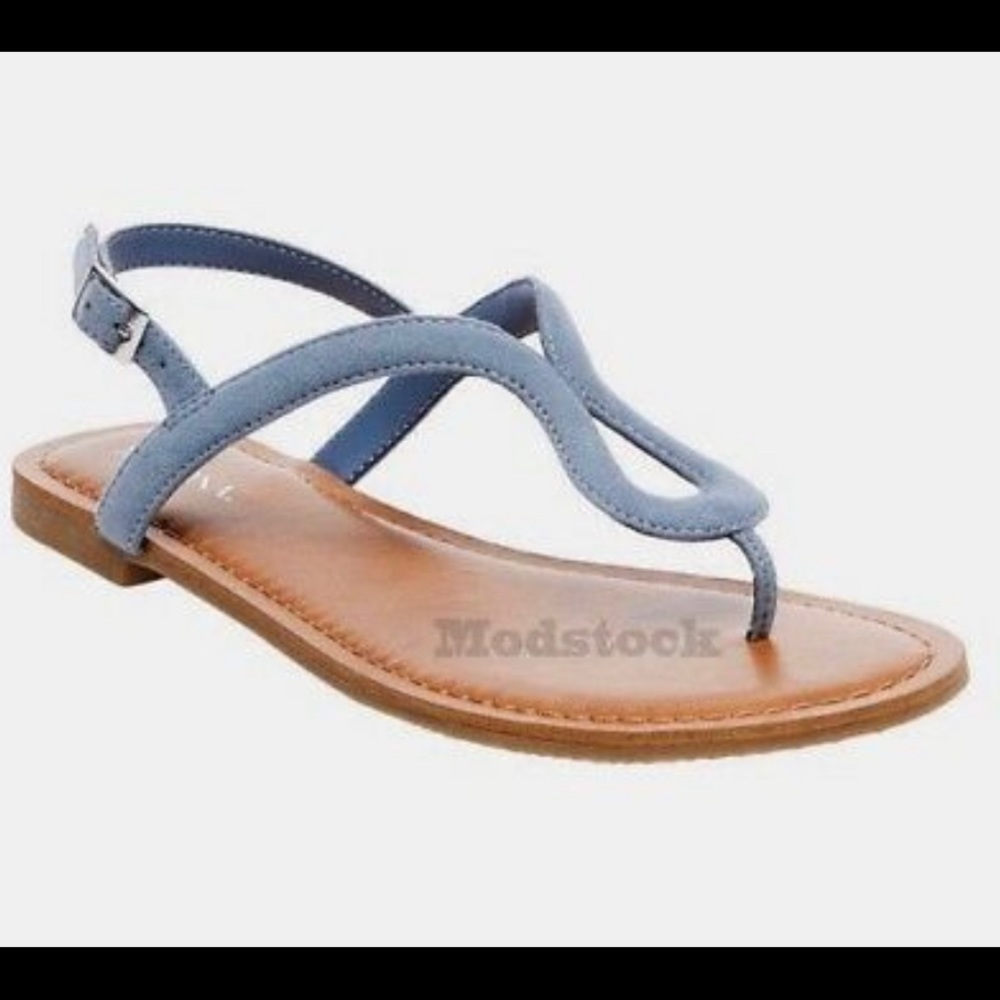 Womens Merona Davinia Blue Thong Sandals